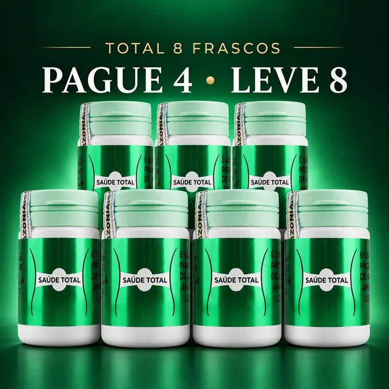 Kit com 8 frascos de Saúde Total: pague 4, leve 8